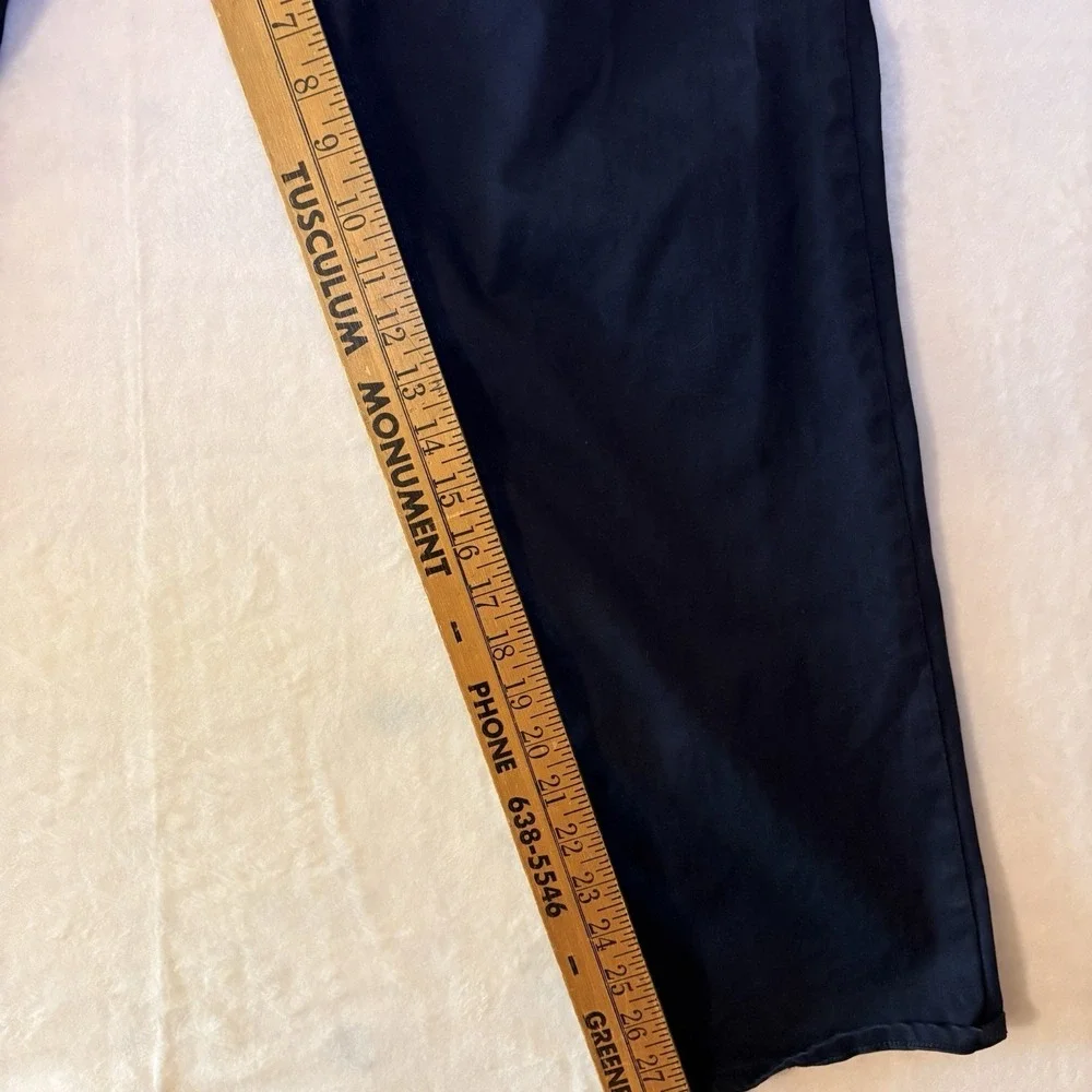 Polo Ralph Lauren Mens 34x30 Navy Blue Stretch Cotton 5-Pocket Pants Straight